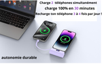 Charger l'image dans la galerie, Mini Power Bank 2-en-1 – Ultra-Rapide et Durable (5000mAh), compatible iPhone &amp; Android type C
