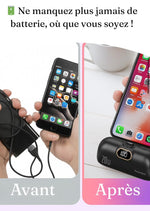 Charger l'image dans la galerie, Mini Power Bank 2-en-1 – Ultra-Rapide et Durable (5000mAh), compatible iPhone &amp; Android type C

