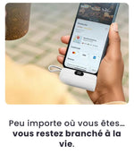 Charger l'image dans la galerie, Mini Power Bank 2-en-1 – Ultra-Rapide et Durable (5000mAh), compatible iPhone &amp; Android type C

